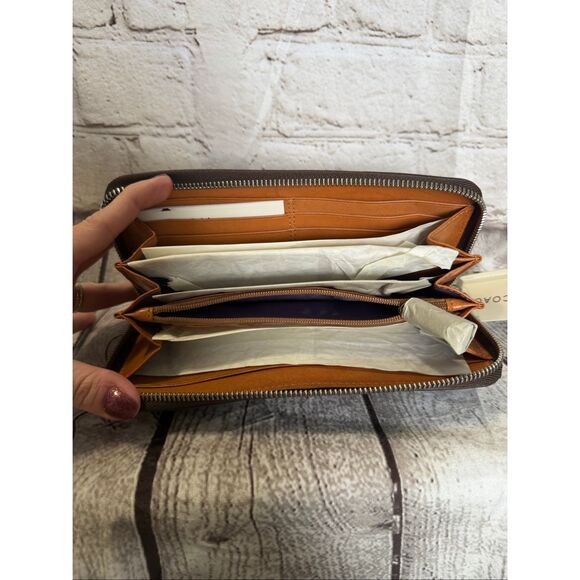 Coach pebbled leather wallet vintage NWT - Picture 7 of 9